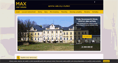Desktop Screenshot of max-reality.cz