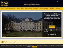 Tablet Screenshot of max-reality.cz